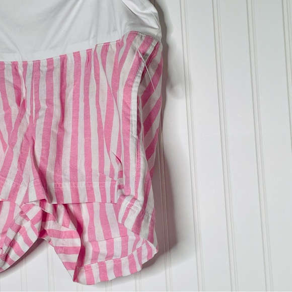 Old Navy Maternity Rollover-Waist Linen Blend Shorts - Picture 3 of 7